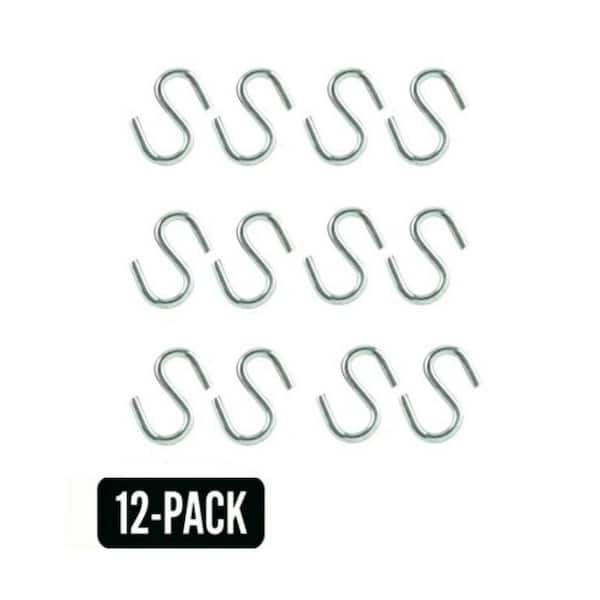 1/8 in. x 1-1/4 in. Zinc-Plated Rope S-Hook (12-Pack)