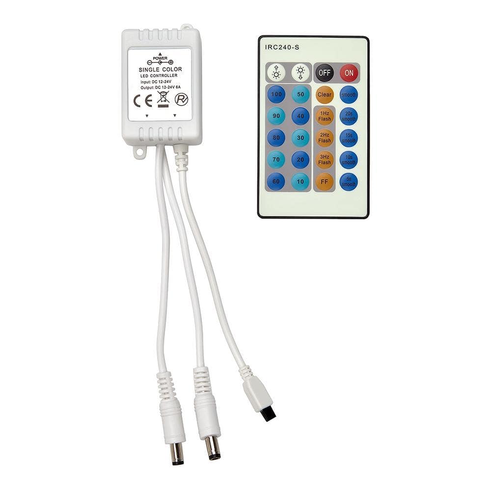 Westek 24 Key IR Controller for White Tape Lights LTAPEREMW-T - The Home  Depot
