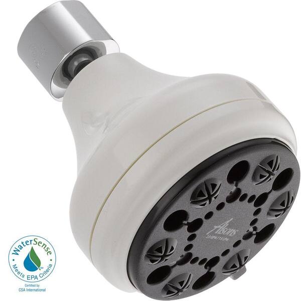 Delta 4-Spray 2.81 in. Fixed Showerhead in White