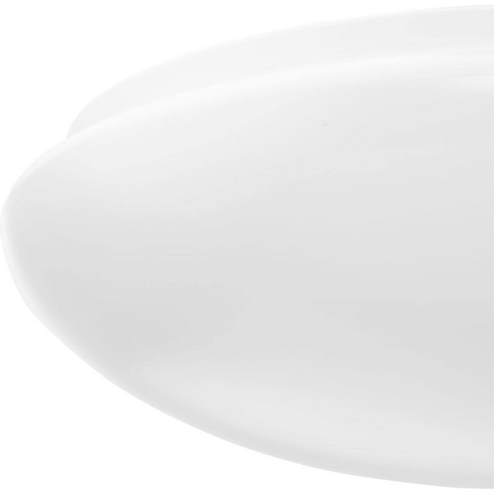 White Glass LED Flush Mount Ceiling Light