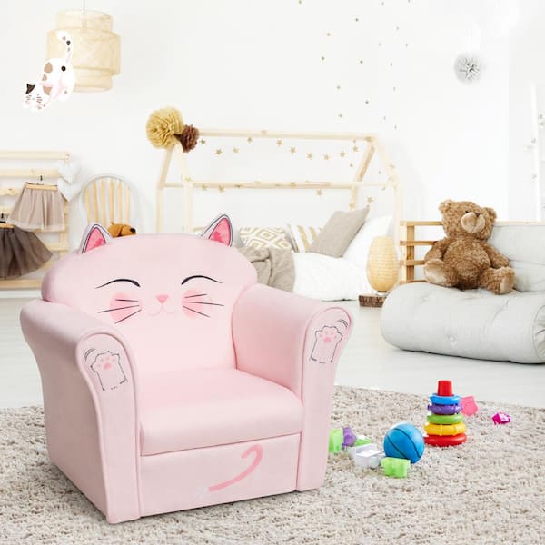 Kids Bedroom Lovely Strawberry Cushion Armrest Chair Seats Sofa Furniture Set US 