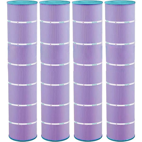 7 in. Dia Purple Platinum Pool Filter Cartridge Replacement (4-Pack)