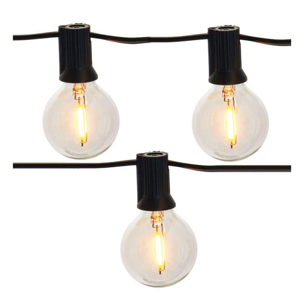 25 Bulbs 50ft Outdoor Plug-In G40 LED Bistro String Light price history on PriceWatchPro