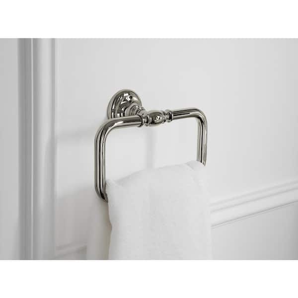 Artifacts Towel Ring in Vibrant Polished Nickel