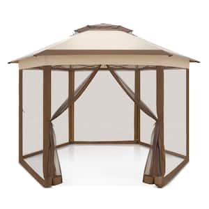 13 ft. x 13 ft. 6-Sided Pop Up Gazebo with Mosquito Netting