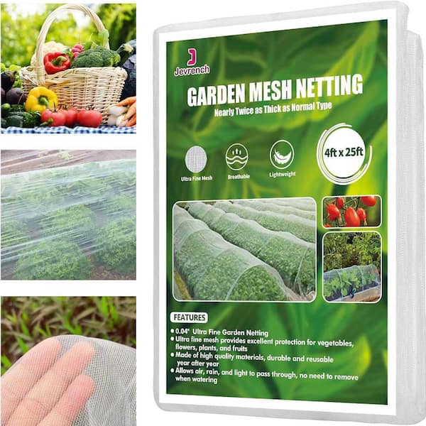 Durable Ultra Fine Garden Netting for Plants, Vegetables, Fruits, and Flowers (4 ft. x 25 ft.)