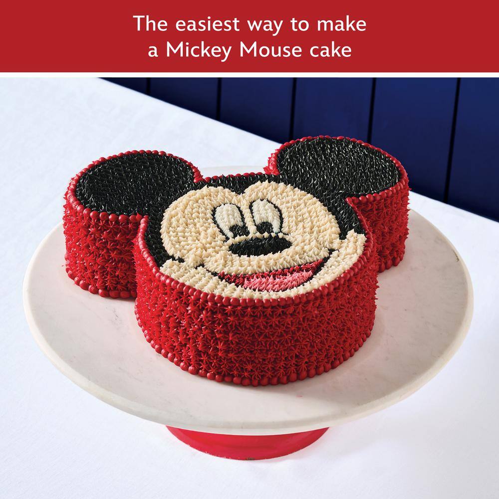 Farberware Red Nonstick 3-Piece Mickey Mouse Cake Pan Set