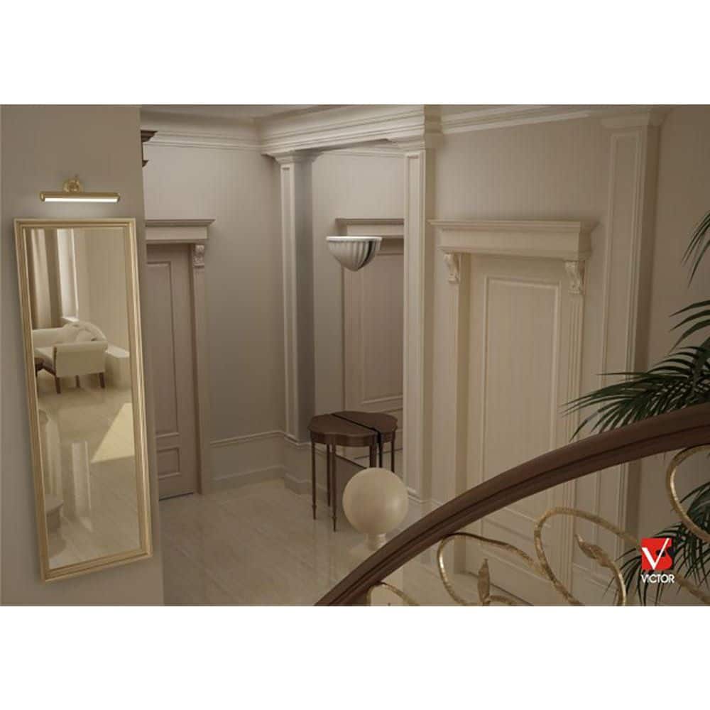 Primed White Polyurethane Crown Moulding Set of 2