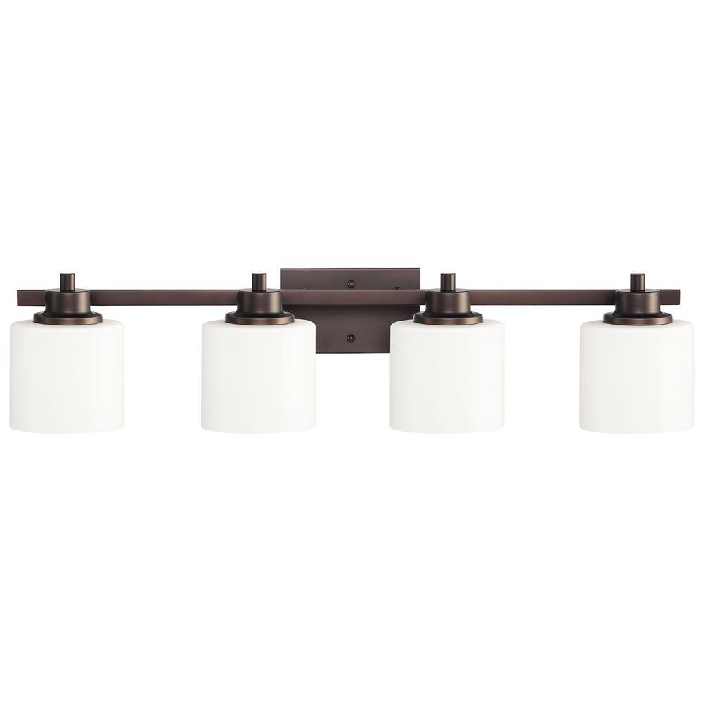 TRIBESIGNS WAY TO ORIGIN Sage 33.25 in. 4-Lights Modern Antique Bronze ...