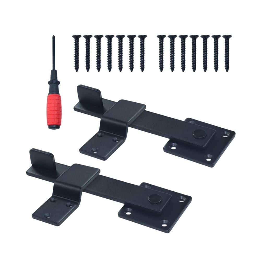 2 Pack Forged Steel Flip Latch Lock Set Heavy Duty for Wooden Fence Sliding Door Farm Yard Barn Security price history on PriceWatchPro