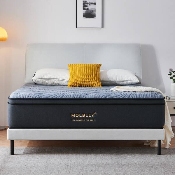 Ofanext Queen Medium Innerspring Mattress Hybrid Pocket Spring 10 in. Bed-in-a-Box Mattress