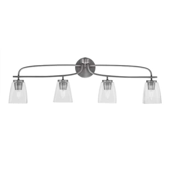Unbranded Olympia 36.5 in. 4-Light Graphite Vanity Light