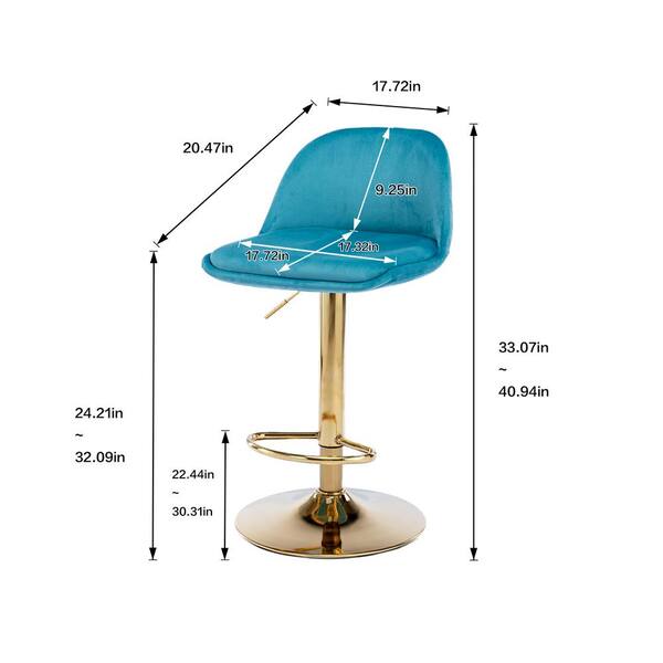 stool footrest height