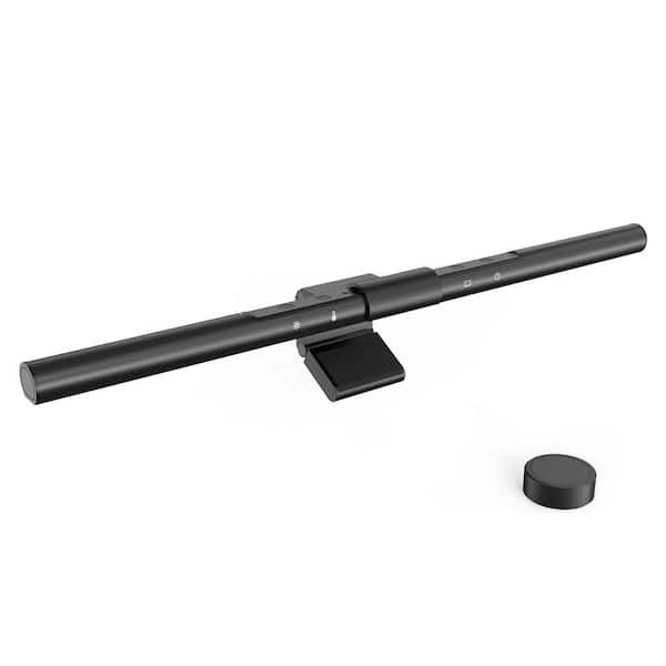 Lukyamzn Monitor Light Bar Auto-Dimming No Screen Glare Monitor Desk Lamp with Remote Control for Work and Office Black (1-Pack)