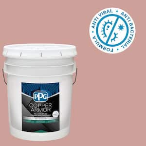 5 gal. PPG1056-4 Raffia Cream Eggshell Antiviral and Antibacterial Interior Paint with Primer