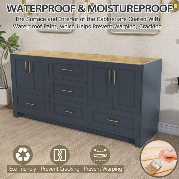 Zeafive Rod 72 in. W x 21.5 in. D x 33.5 in. H Solid Wood Double