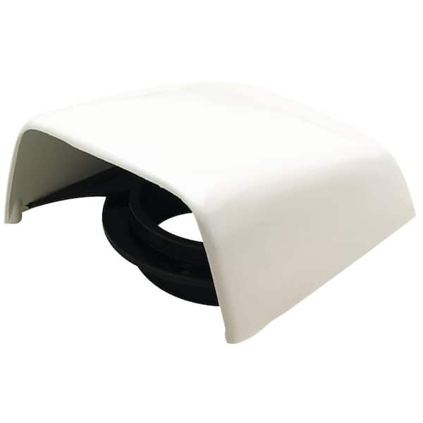 Unbranded Snap On Clam Vent With Hose Adapter, White