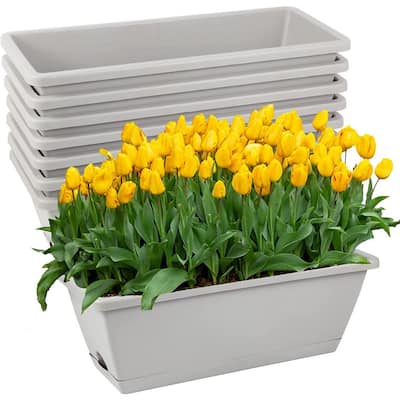 Plastic Stackable Garden Planter STGS-W - The Home Depot