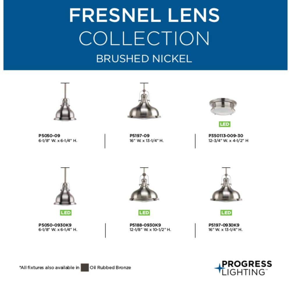 Brushed Nickel Prismatic Glass Pendant Light with Nautical Design