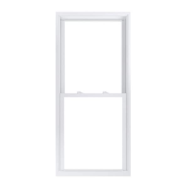 American Craftsman 29.75 in. x 65.25 in. 70 Pro Series White Double Hung Low-E Argon Glass Vinyl Replacement Window, Screen Incl