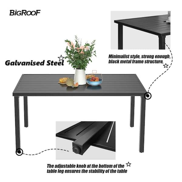 Galvanized deals outdoor table