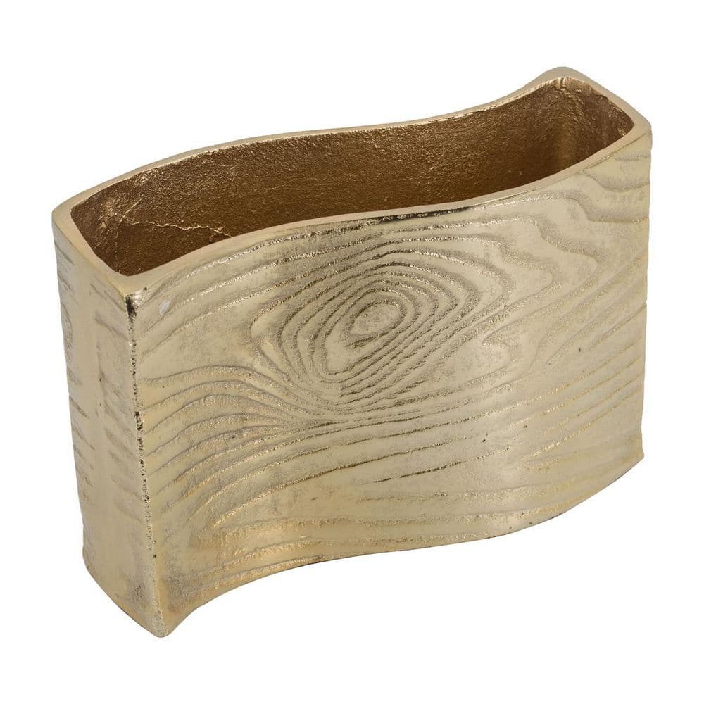6.9 in. Gold Aluminum Rectangular Decorative Vase price history on PriceWatchPro