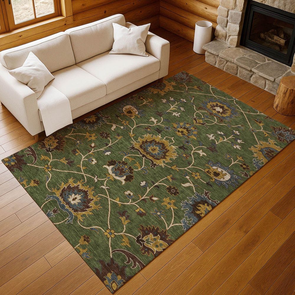 Chantille Machine Washable Indoor/Outdoor Abstract ACN2290 Aloe 9 ft. x 12 ft. Area Rug price history on PriceWatchPro