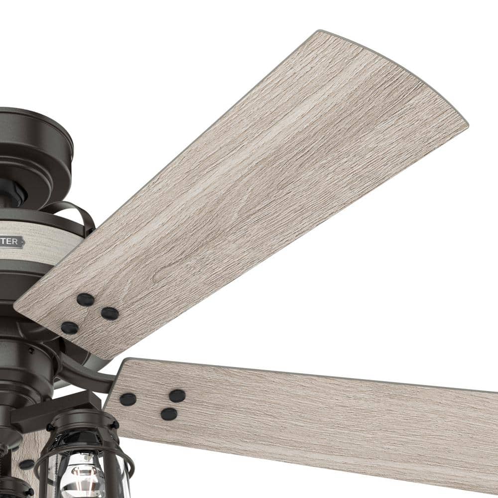 Oakland 52" Noble Bronze and Wood Ceiling Fan with Light Kit