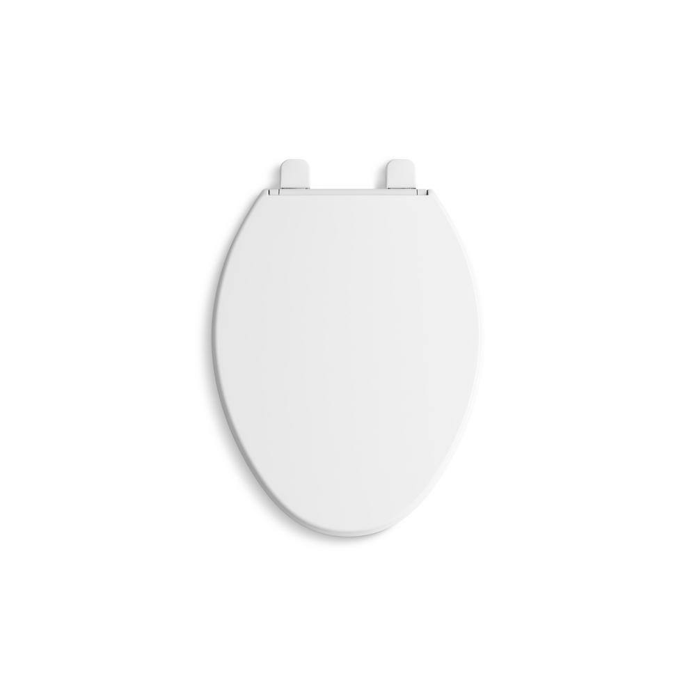 Brevia Elongated Closed Front Toilet Seat in White Best Deals and Price