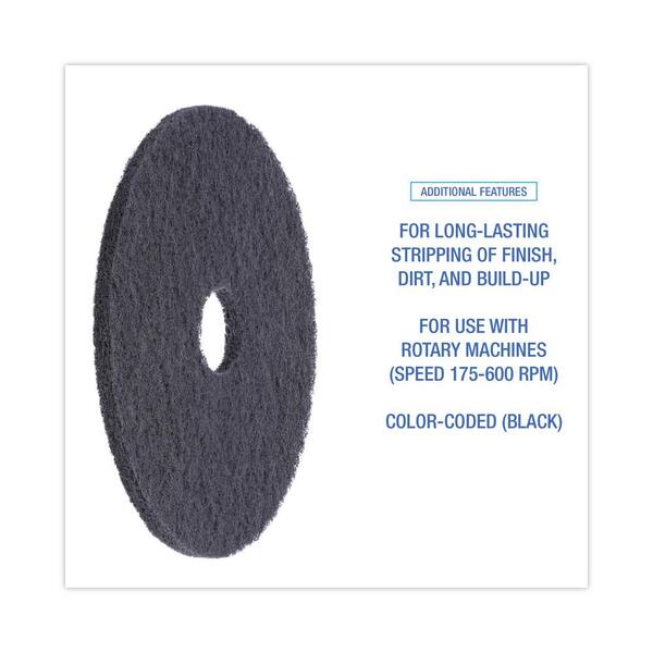 Boardwalk 4018WHI White Polishing Floor Pads – 18 Inch Diameter (5 Pads Per Carton)