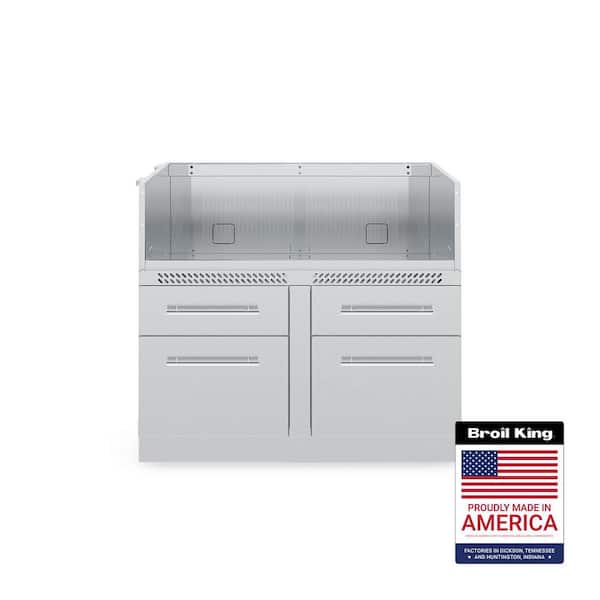 Broil King 37.9 in. Stainless Steel 5-Burner Cabinet for Built-In Gas Grill