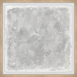 "Wet Cement" by Parvez Taj Framed Abstract Art Print 12 in. x 12 in.