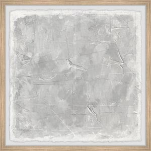 "Wet Cement" by Parvez Taj Framed Abstract Art Print 32 in. x 32 in.