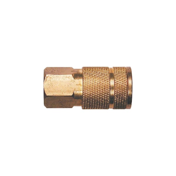 Primefit 1/4 in. Automotive 6-Ball Brass Coupler with 1/4 in. Female NPT