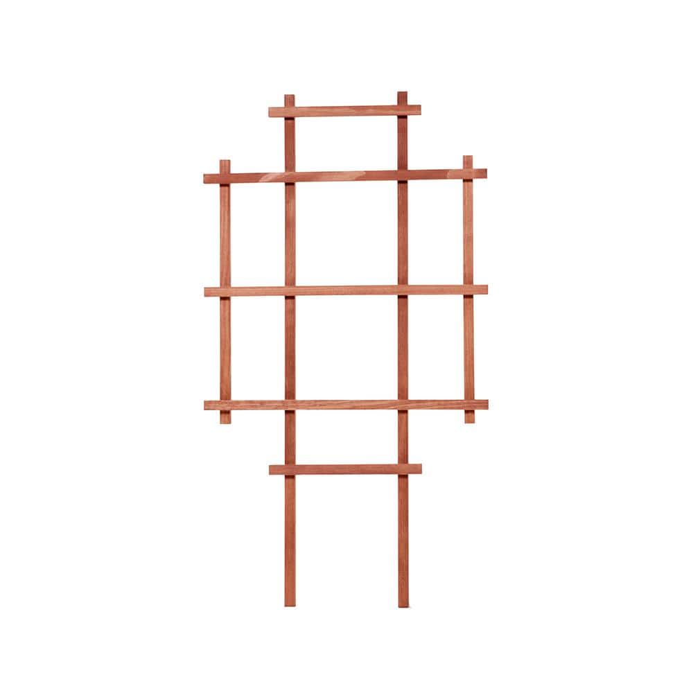 Outdoor Essentials 36 in. Wood Ladder Trellis 418749 The Home Depot