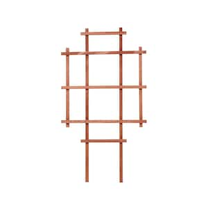 Haven 36 in. Walnut-Tone Pot Trellis