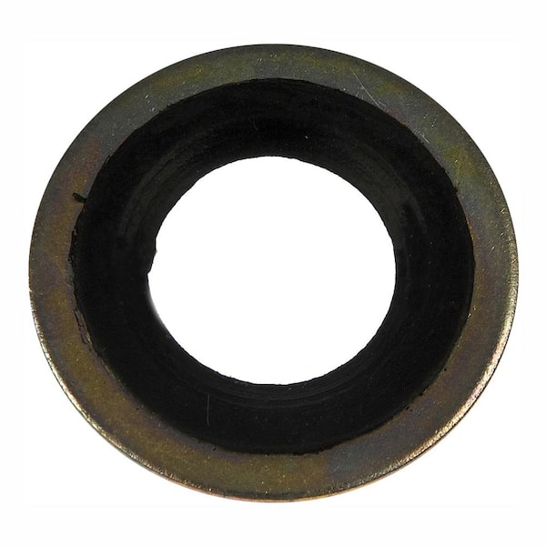 Autograde Metal/Rubber Drain Plug Gasket, Fits 1/2Do, 9/16, M14 (10-pack)