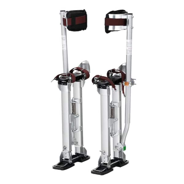 VEVOR Drywall Stilts 18 in. to 30 in. Adjustable Aluminum Tool Stilts Durable and Non-slip Work Stilts