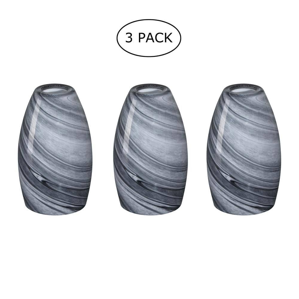 7.64 in. Black Crocheted Glass Globe Pendant Shade for Mini Pendant with 1.65 in. Lip Fitter (Not Included) (3-Pack) price history on PriceWatchPro