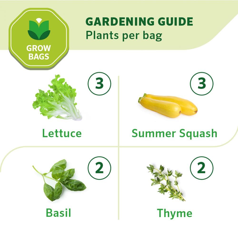 Steel Gray 5 Gallon Fabric Grow Bag with Handles
