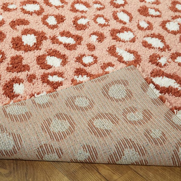 Pink Leopard Print Rugs