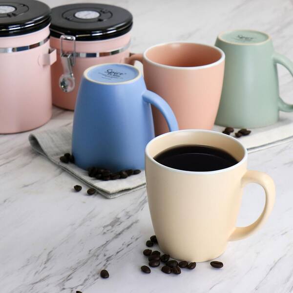 Spice BY TIA MOWRY 4 Piece 17.5oz Stoneware Beverage Mug Set in
