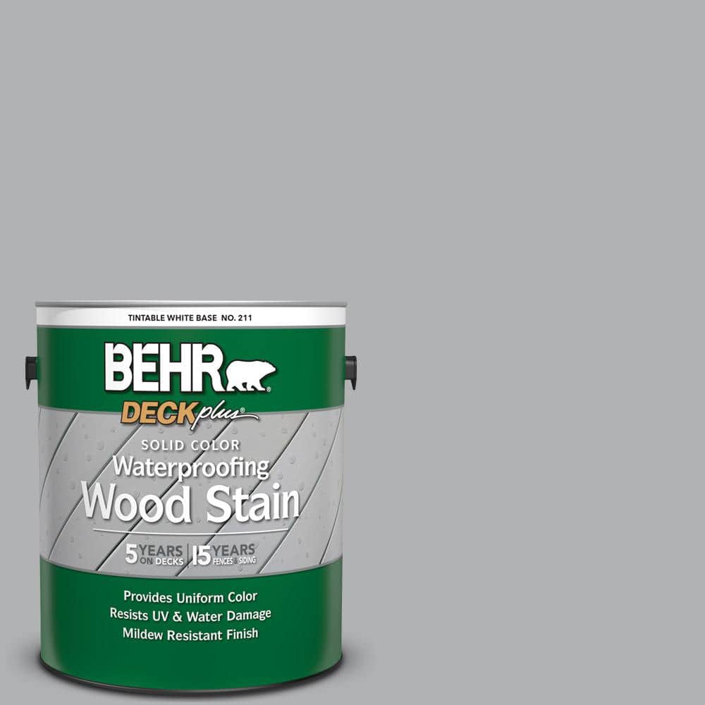 1 gal. #770E-3 Pewter Mug Solid Color Waterproofing Exterior Wood Stain
