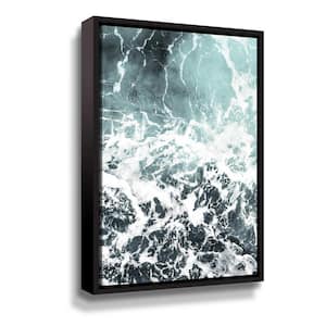 Waves I' by PhotoINC Studio Framed Canvas Wall Art