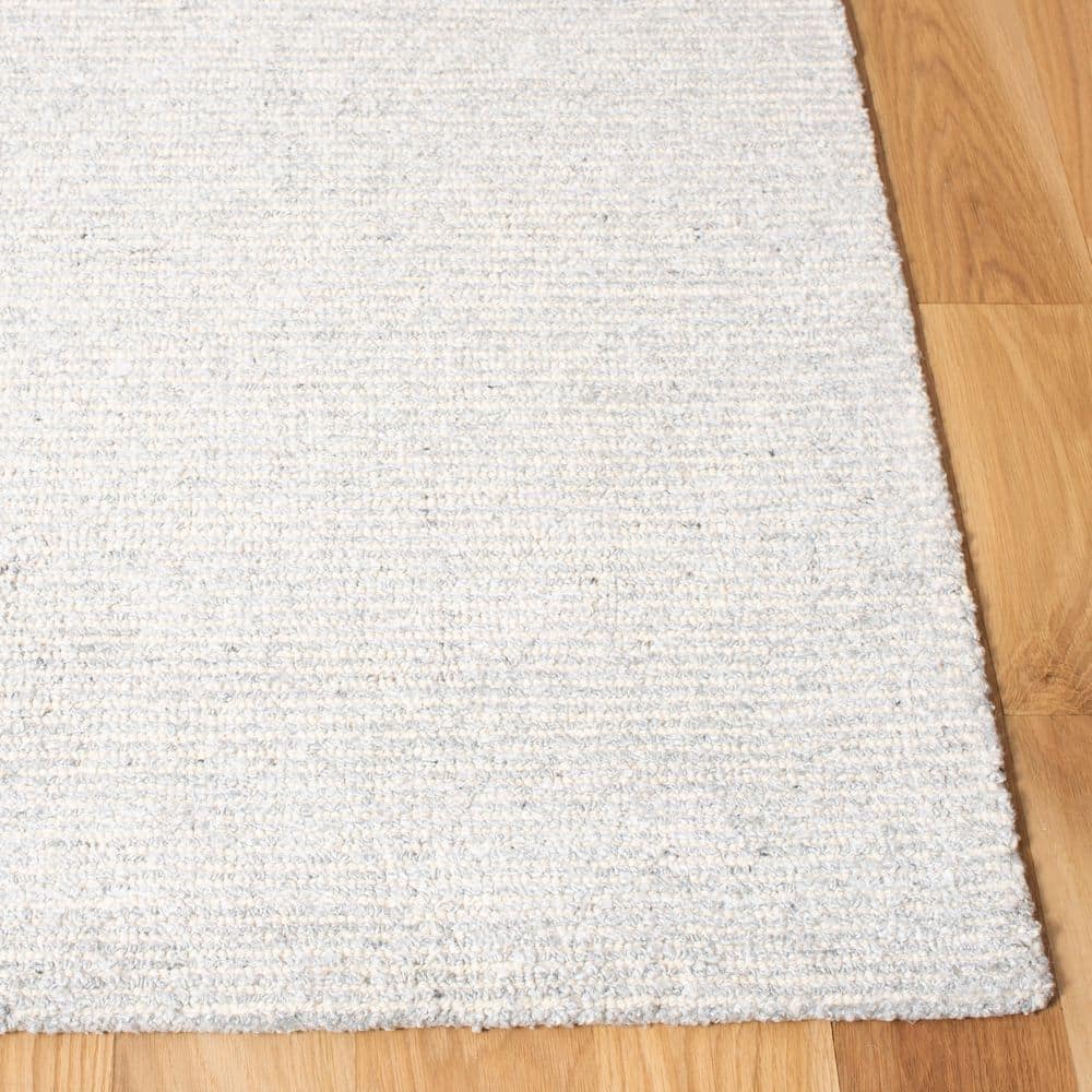 Himalaya Silver Hand Tufted Wool and Viscose Runner Rug