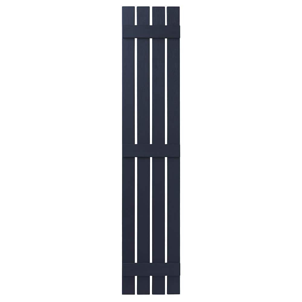16 in. x 75 in. Polypropylene 4 Board Open Board and Batten Shutters Pair in Dark Navy price history on PriceWatchPro