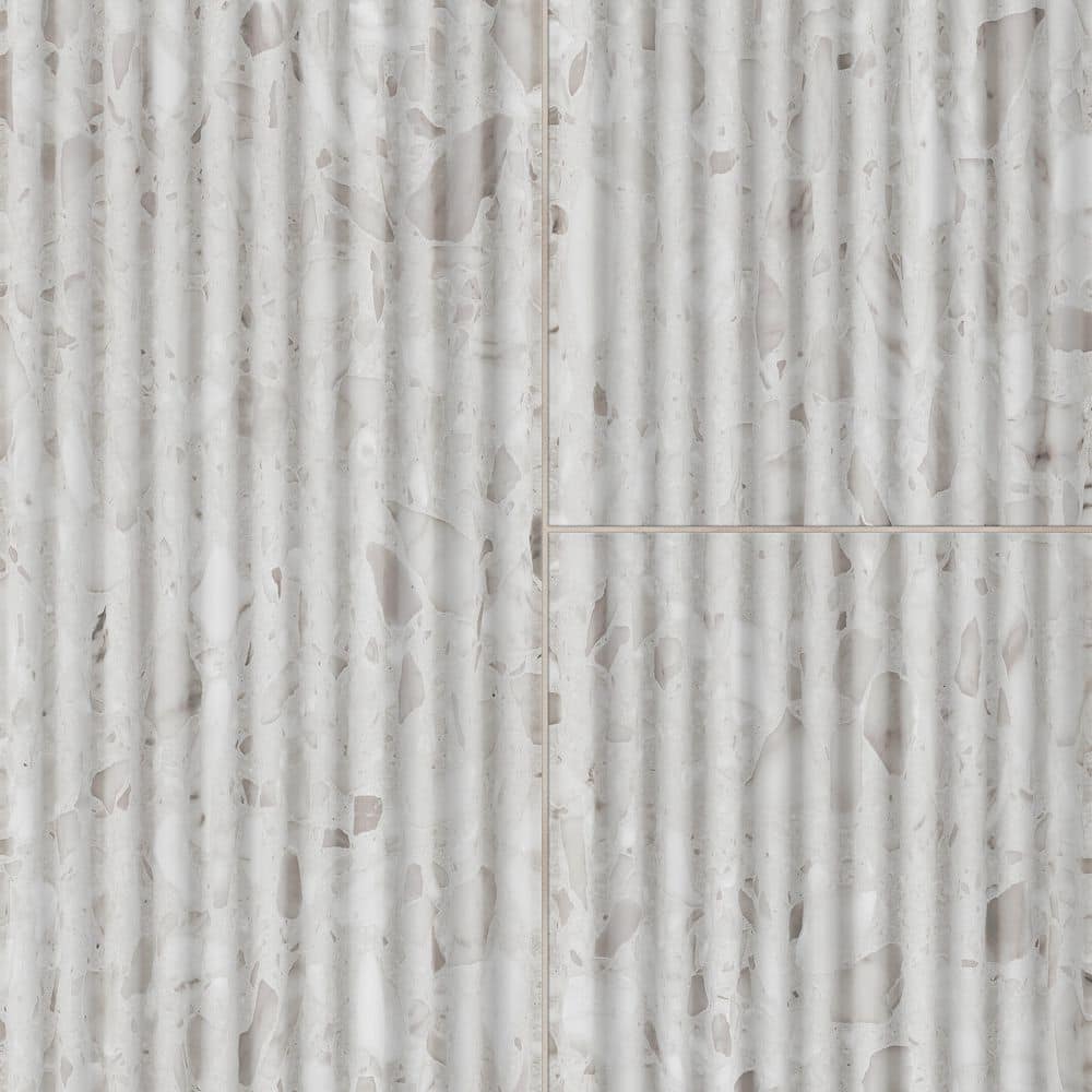 Marbilia Fluted Terrazo White 16 in. x 47 in. Porcelain Wall Tile (15.66 sq. ft. /Case) price history on PriceWatchPro