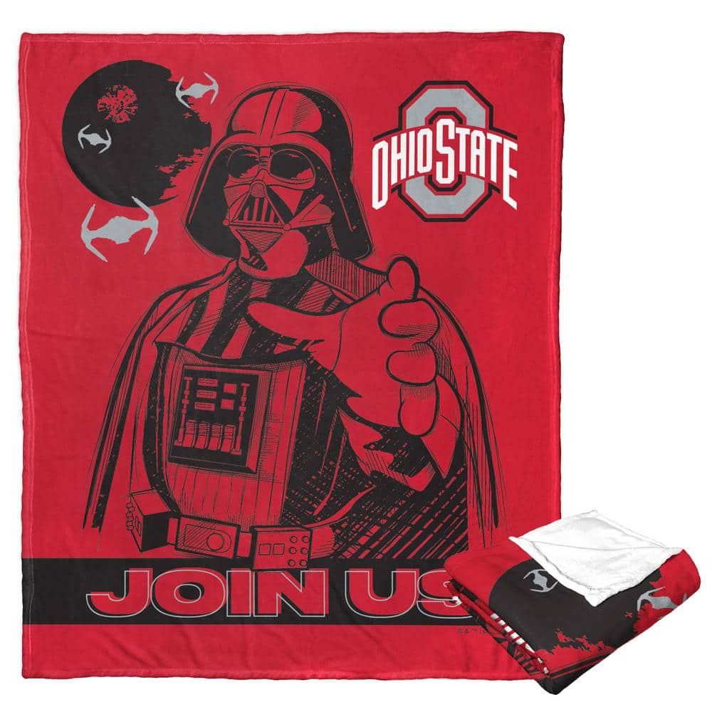 Star Wars Ohio State Red Polyester Throw Blanket