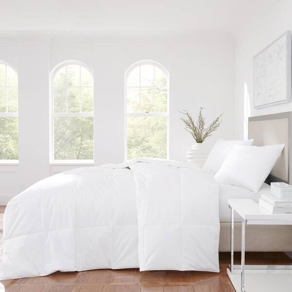 Unbranded Elegance Cotton White Full/Queen Down Medium Weight Comforter