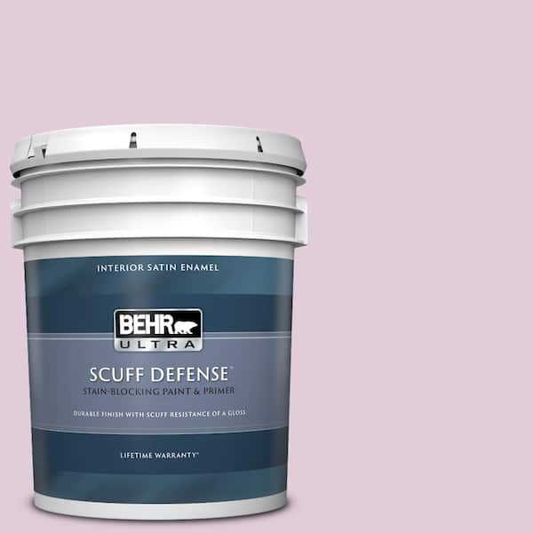 BEHR ULTRA 5 gal. #M110-2 Cassia Buds Extra Durable Satin Enamel Interior Paint & Primer